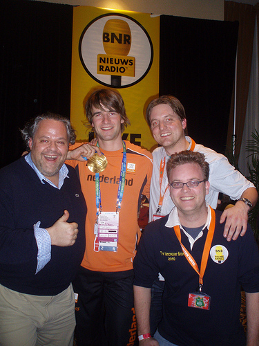 Mark Tuitert en het BNR-team