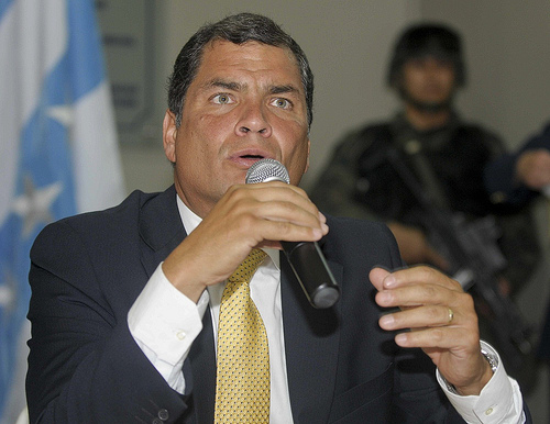 President Rafael Correa van Ecuador Rafael Correa