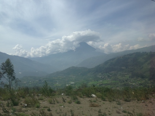Foto van Tungurahua uit mijn persoonlijke archief (maart 2013)