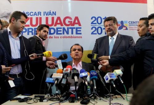 Zuluaga probeerde maandag de schade te beperken op een persconferentie