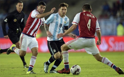 Messi tegen Paraguay