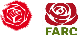 Logo's FARC en PvdA